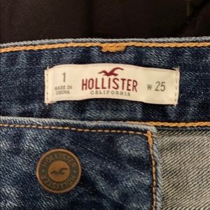 Hollister Womens distressed jean shorts